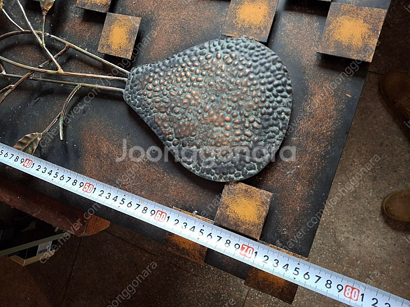 쳘재벽걸이 2개일괄 산수화 서각 각--2