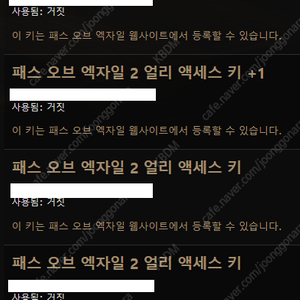 패스 오브 엑자일 2 ( POE2 ) 얼리 액세스 키