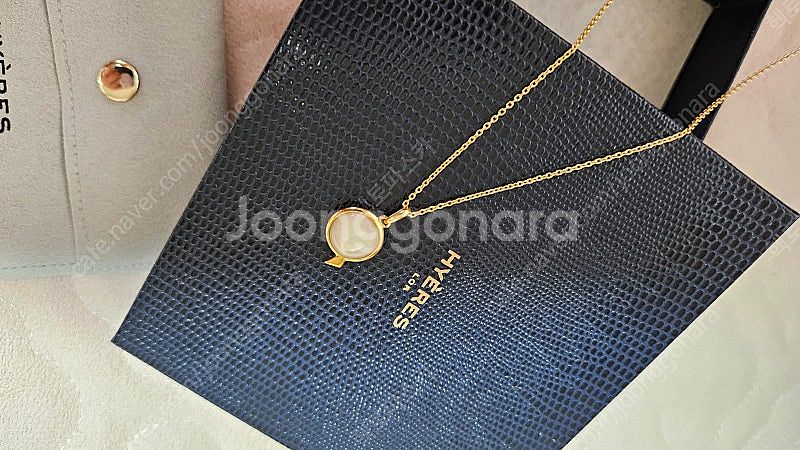 이에르로르 페니도르 14K 골드 자개 목걸이 커스텀 사...--9