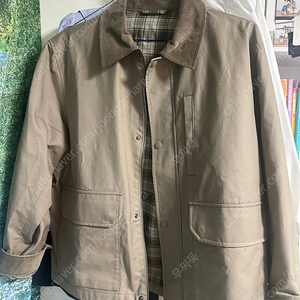 유니클로 유틸리티 쇼트 블루종 브라운 XL