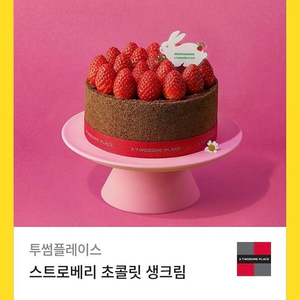 투썸플레이스 스트로베리 초콜릿 생크림 스초생 37000원권 케이크 판매
