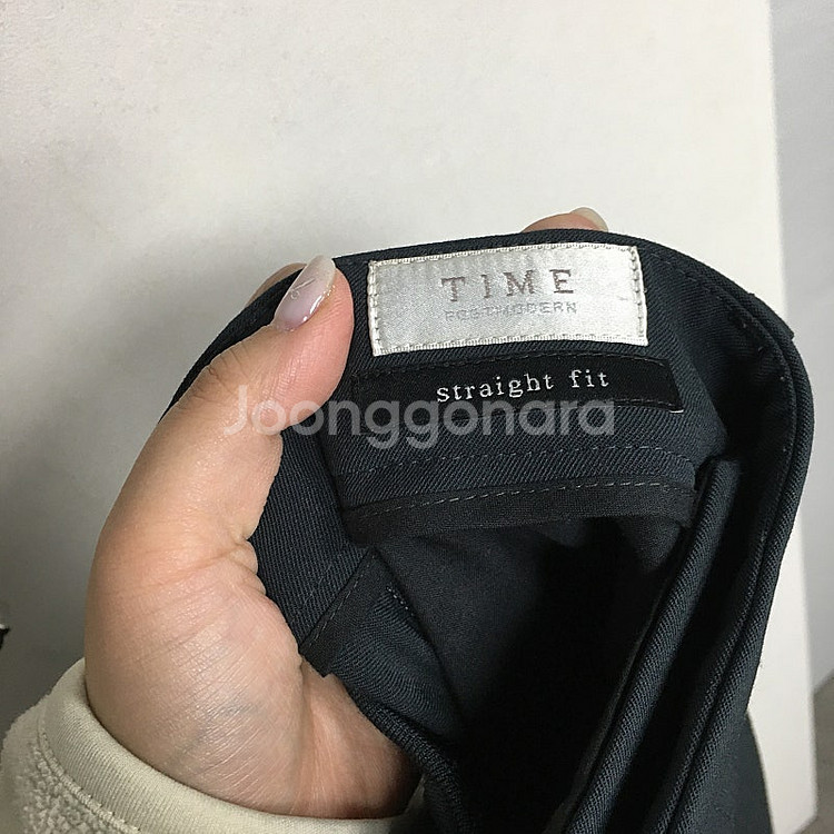 TIME 타임 옴므 뒷밴딩 슬랙스 팬츠 30--5