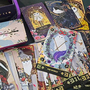 뮤즈캣 타로카드 마스터ver. 개봉만한 수준 싸게 판매합니다