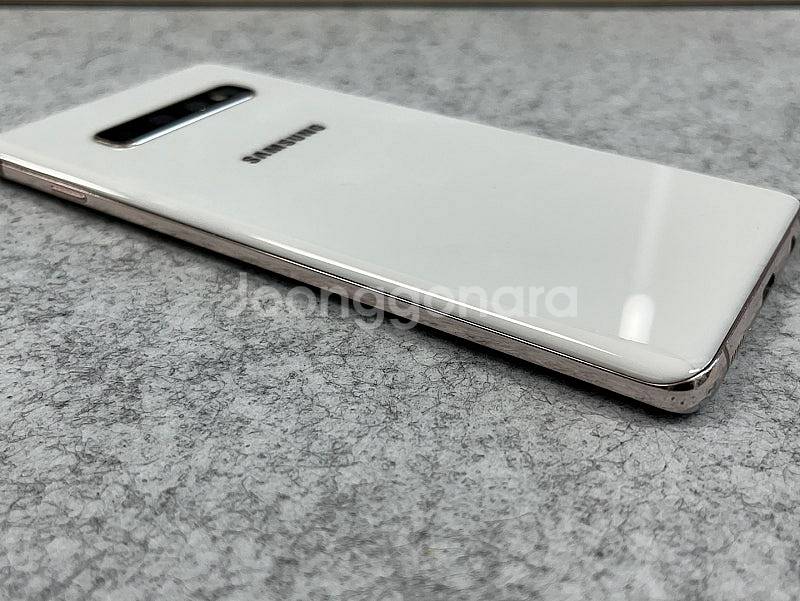 (자급제무잔상)갤럭시S10플러스 화이트 512G 미파손...--7