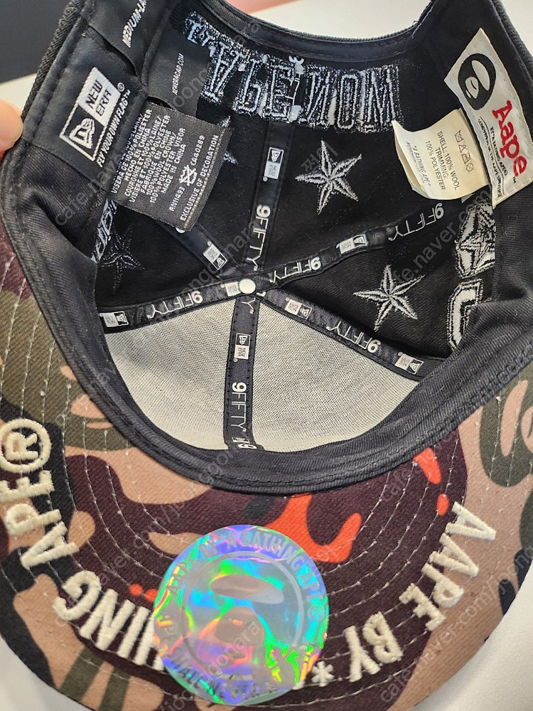 뉴에라 aape 콜라보 스냅백--2