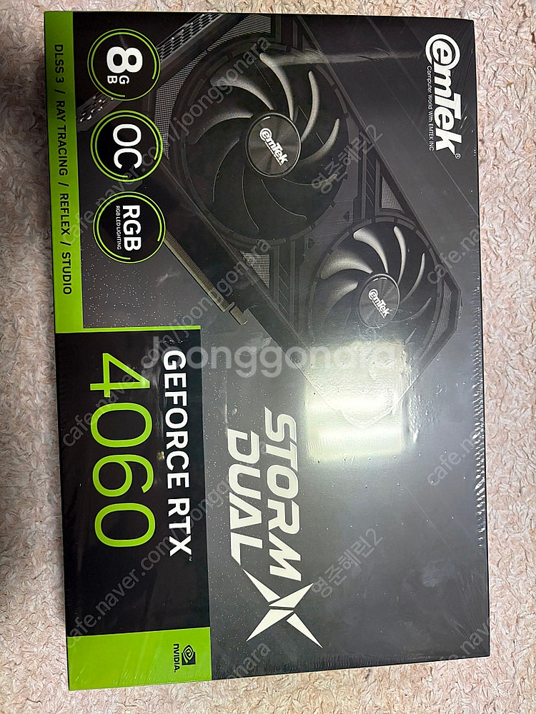 이엠텍 RTX 4060 스톰 X 듀얼 8GB 새상품--0