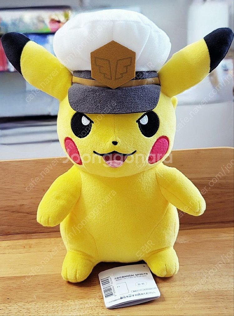 일본 포켓몬센터 정품 선장모자 캡틴 피카츄 봉제 인형 ...--0