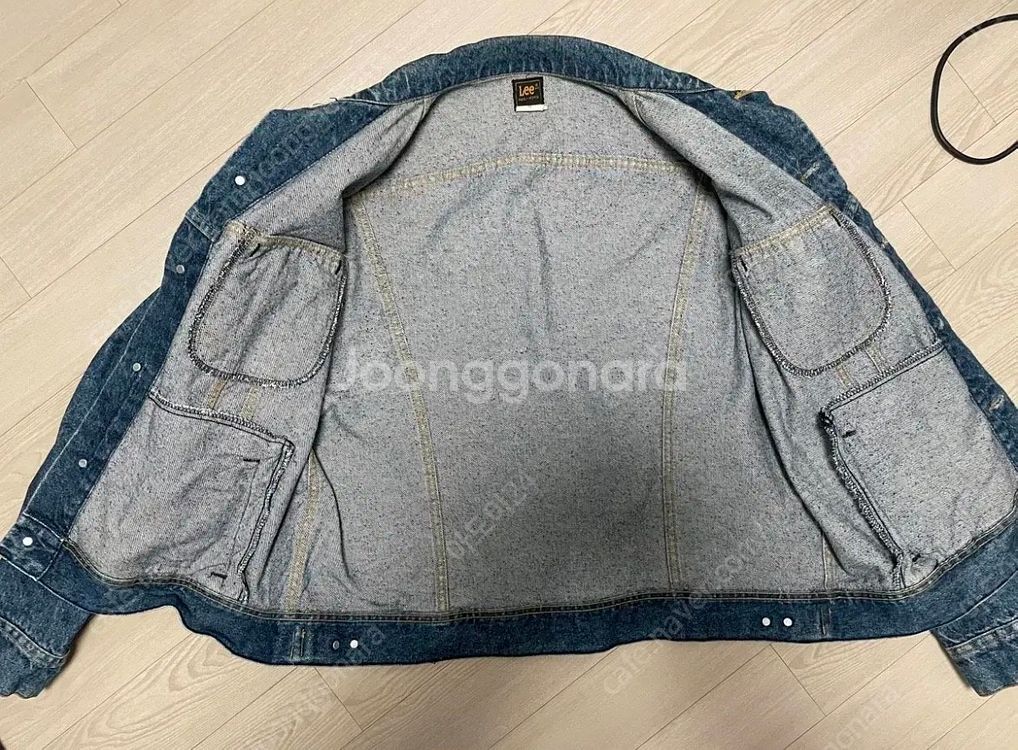 90s Lee 데님 트러커 청자켓 (데드스탁)--3