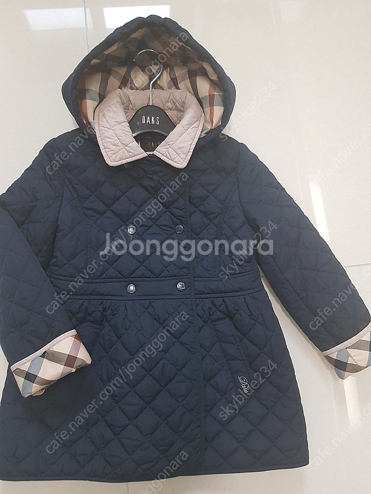 가격내림*깨끗함*닥스키즈 고급퀼팅 코트점퍼130 닥스헤...--1