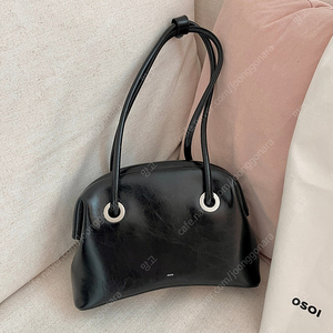 오소이 써클 브로트 블랙 실버 은장 가방 백 더스트백 포함 1회착용 택포