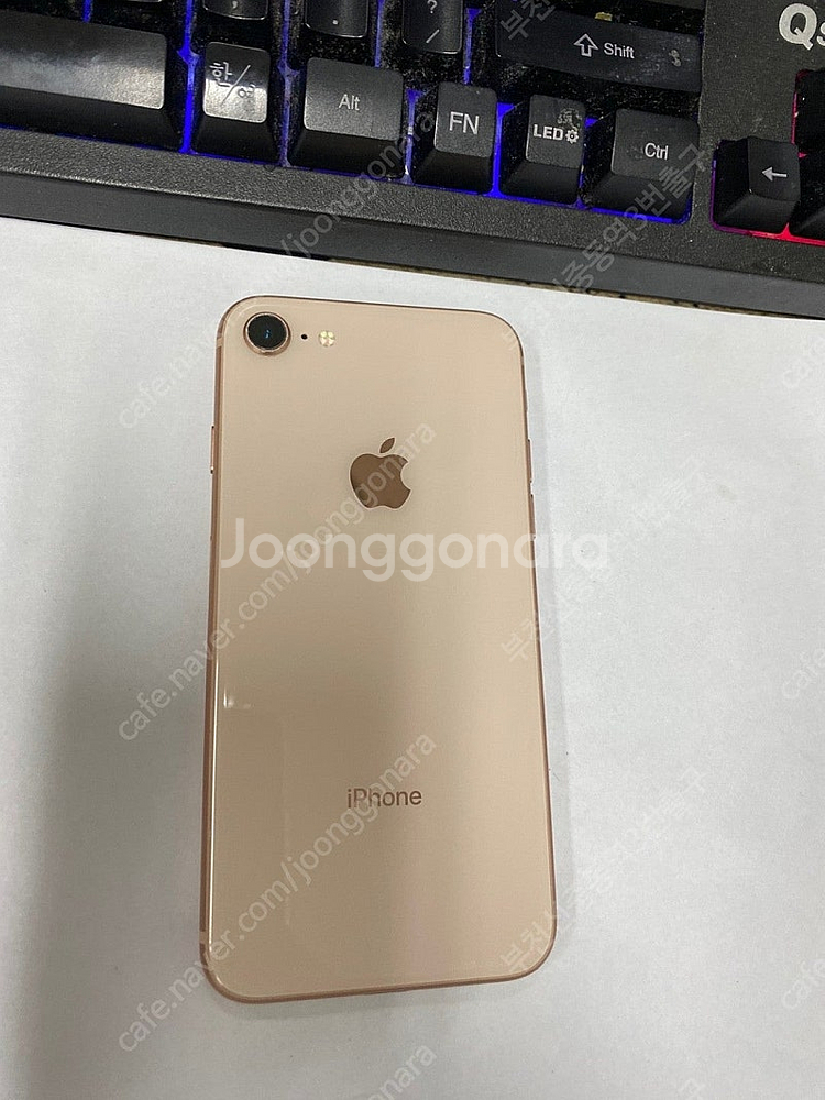 201659 아이폰8 로즈골드 A급 256GB 무잔상 배터리성능100% 자녀폰 인스타 추천 22만 부천--0
