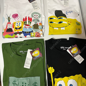 L XL 유니클로 스펀지밥 CPFM 반팔 2종 새상품