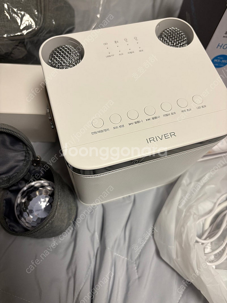 아이리버 홈파티 무선 스피커 블루투스 마이크--1