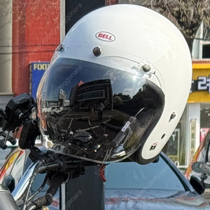 벨 bell 커스텀500 xl 화이트 헬멧 + sol 안티포그 쉴드