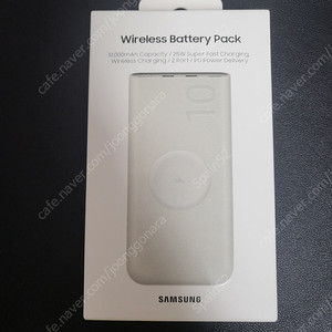 삼성 USB-PD 25W 무선 충전 보조배터리 EB-U2510 10000mAh 미개봉 판매