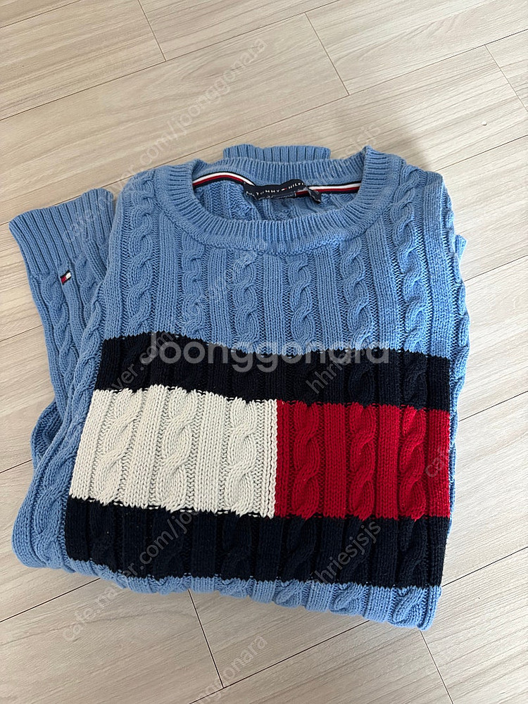 타미힐피거 케이블 니트 여성 우먼 S--0