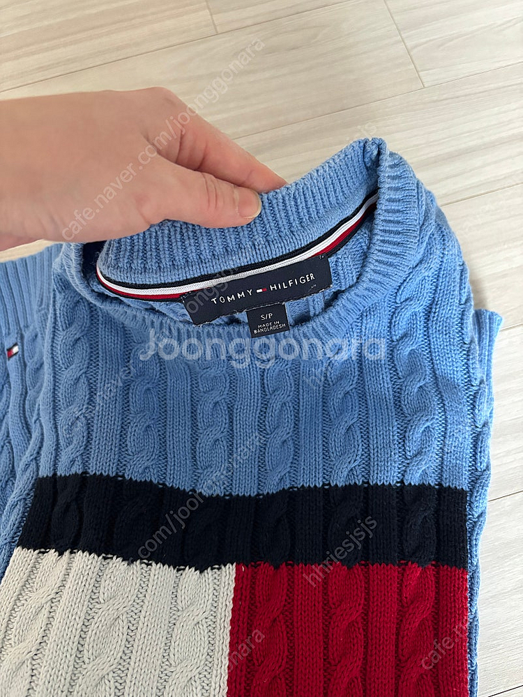 타미힐피거 케이블 니트 여성 우먼 S--1