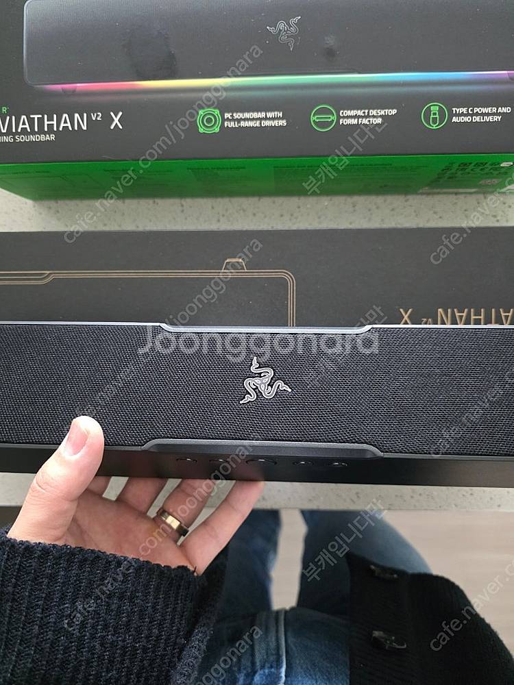 레이저 레비아탄v2 x스피커 팝니다--1
