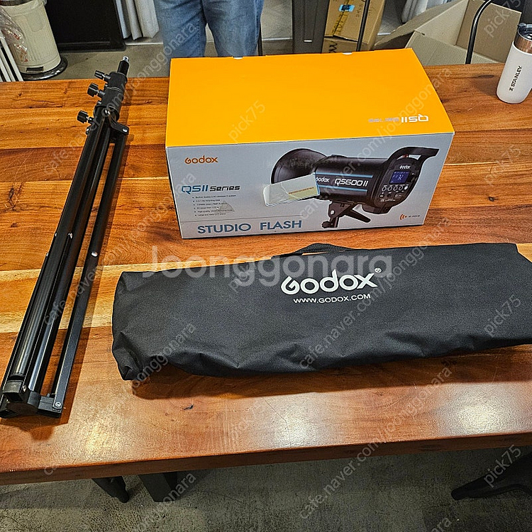 고독스 QS400 II / 소프트박스 / 스탠드 세트 ...--0