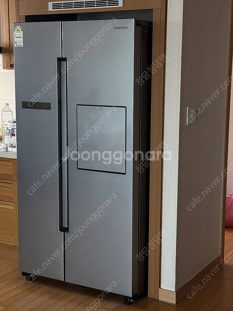 삼성 지펠 양문형 메탈 냉장고--1