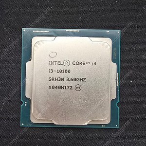 인텔 i3-10100 CPU 단품 판매합니다
