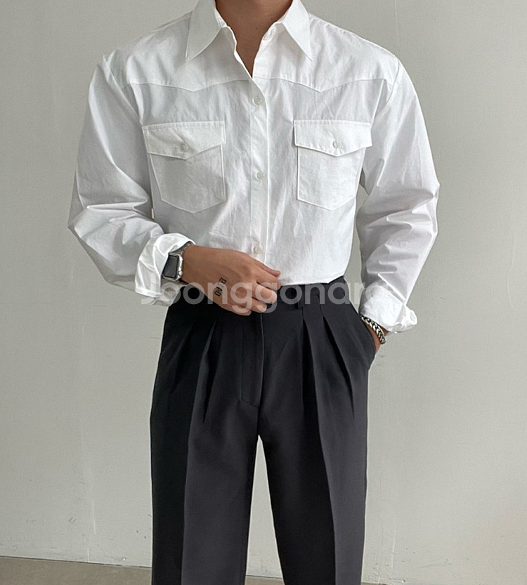 남자 화이트 셔츠 판매--0