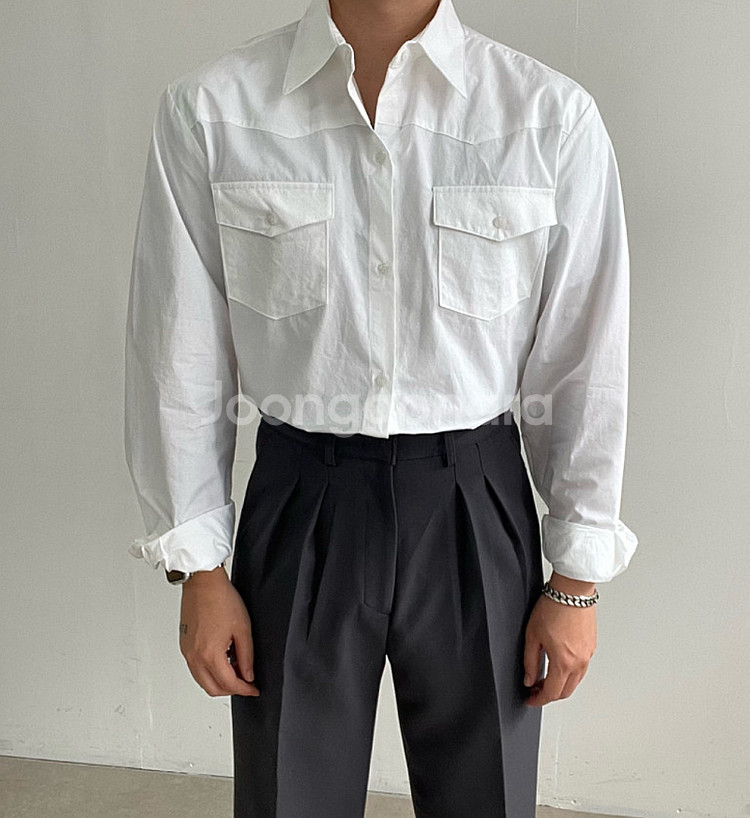 남자 화이트 셔츠 판매--1