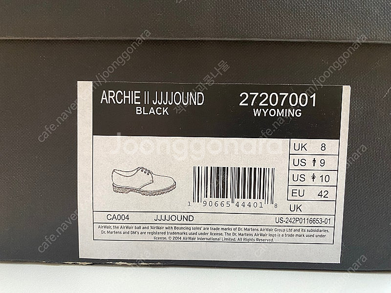 닥터마틴 x JJJJOUND 자운드 콜라보 1461 아키2 270 판매합니다--3