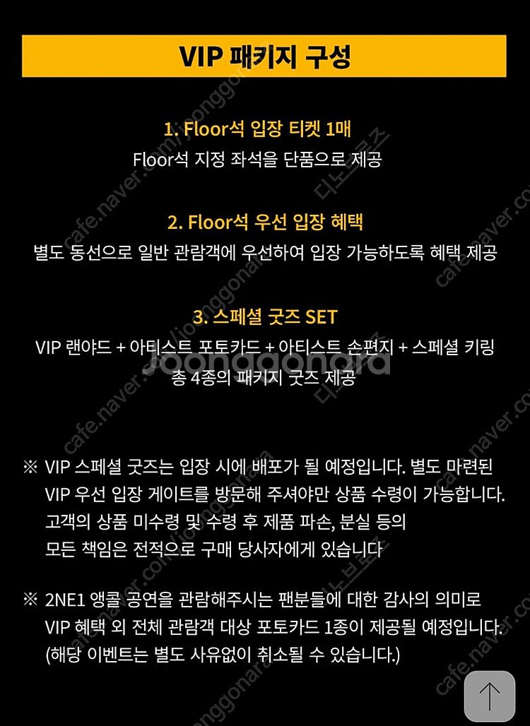4월 12일 투애니원 vip석 f4구역--1
