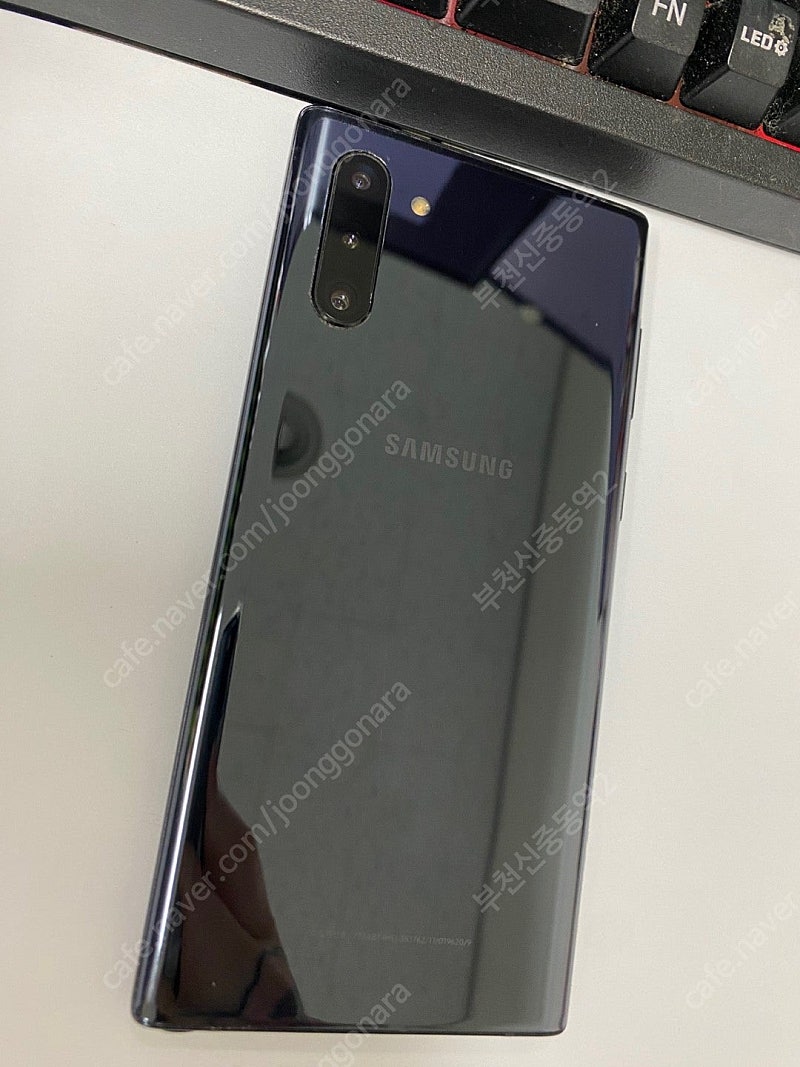 023351 SK 갤럭시노트10 블랙 AA급 256GB...--0