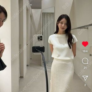 시에 클레르 레이어드 스커트 크림 xs 바배