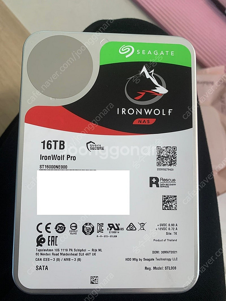 Seagate IRONWOLF 16TB 팝니다. (16...--0