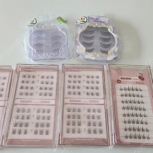 삐삐래쉬 노글루 속눈썹 (제로3 + 네츄럴1) + 미치블루밍 넘버6 (1개반)