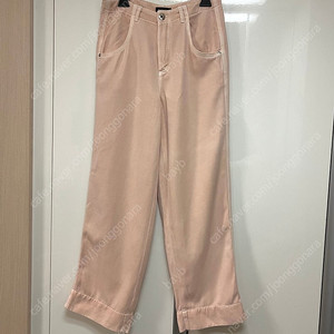마시모두띠 피치핑크 코튼 팬츠 진 면바지