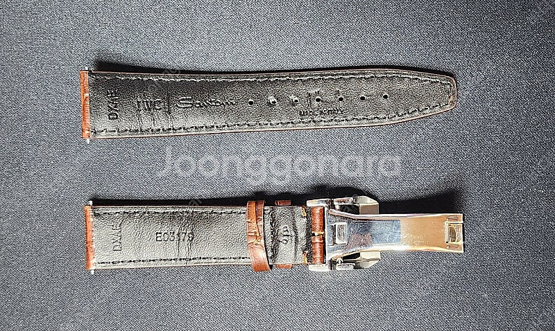 IWC 포르투기저 파일럿 정품 가죽밴드 디버클--0