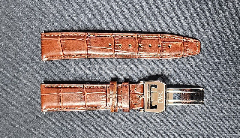 IWC 포르투기저 파일럿 정품 가죽밴드 디버클--1