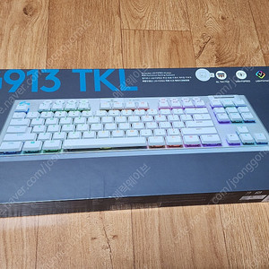 [미개봉 정품] 로지텍 G913 TKL 갈축 화이트 게이밍 키보드 팝니다. (+키보드 커버)