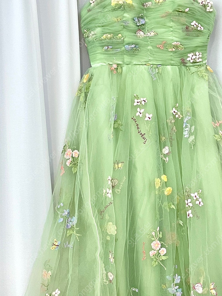 베일즈 웨딩 촬영드레스 [아뜰리에 플로럴 드레스 DRC0869] 웨촬, 스냅, 잔치 유색드레스 팝니다. 이미지