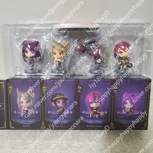 새상품 - 공식 정품 LOL 리그 오브 레전드 여자 팀 KDA 수제 Ali Akali Evelyn Kasha 장식 인형​ Set figurek Team Minis K/DA - 6