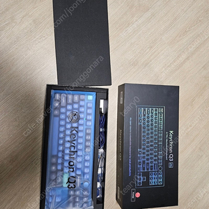 keychron 키크론 Q3 노브 블루 적축 알루미늄 키보드 판매합니다.