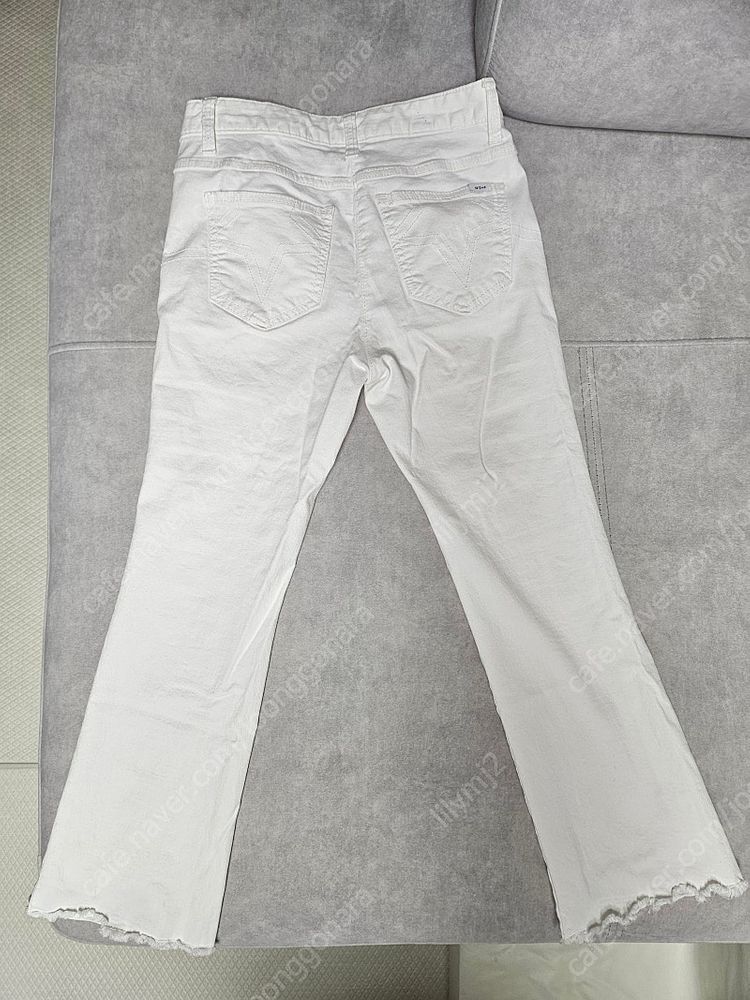 오즈세컨 크로셰 데님,오즈세컨 화이트 팬츠--4