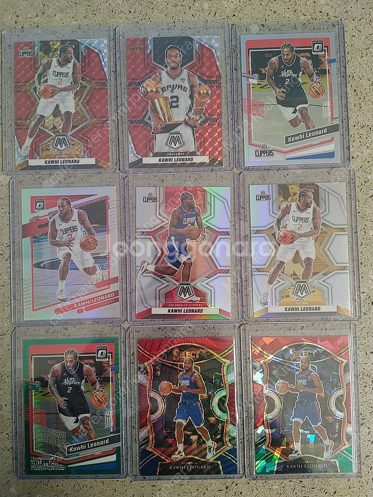 Kawhi mitchell 등 NBA 프리즘 농구 카드...--1