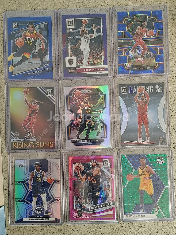 Kawhi mitchell 등 NBA 프리즘 농구 카드...--2