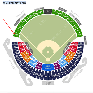 4/11 금요일 LG vs 두산 외야 422블록 4열 2연석 팝니다.