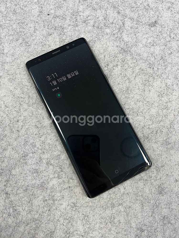 갤럭시노트8 블랙 64G 가성비 단말기 서브용 퀵용 배...--2