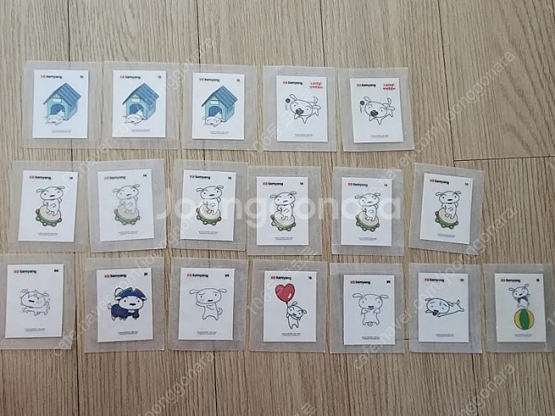 삼양짱구 흰둥이, 동물짱구 띠부씰--0