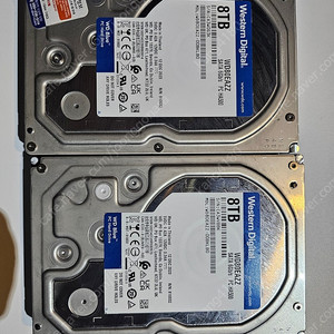 WD BLUE 8테라 데스크탑 HDD 2개 일괄 판매합니다