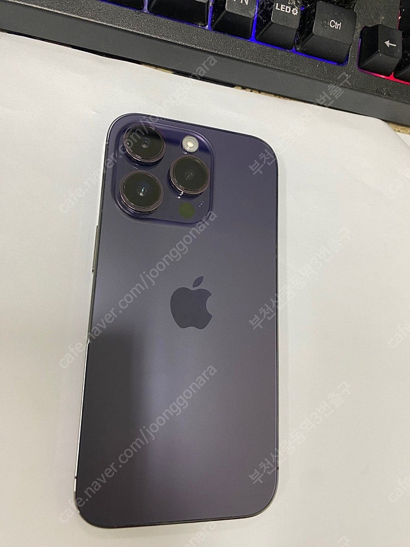 002502 아이폰14프로 퍼플 A급 128GB 무잔상...--0