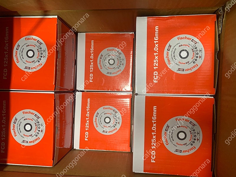 피셔 컷팅날 5인치 125mm 그라인더 컷팅날 절단석 곽단위(BOX) 팝니다.