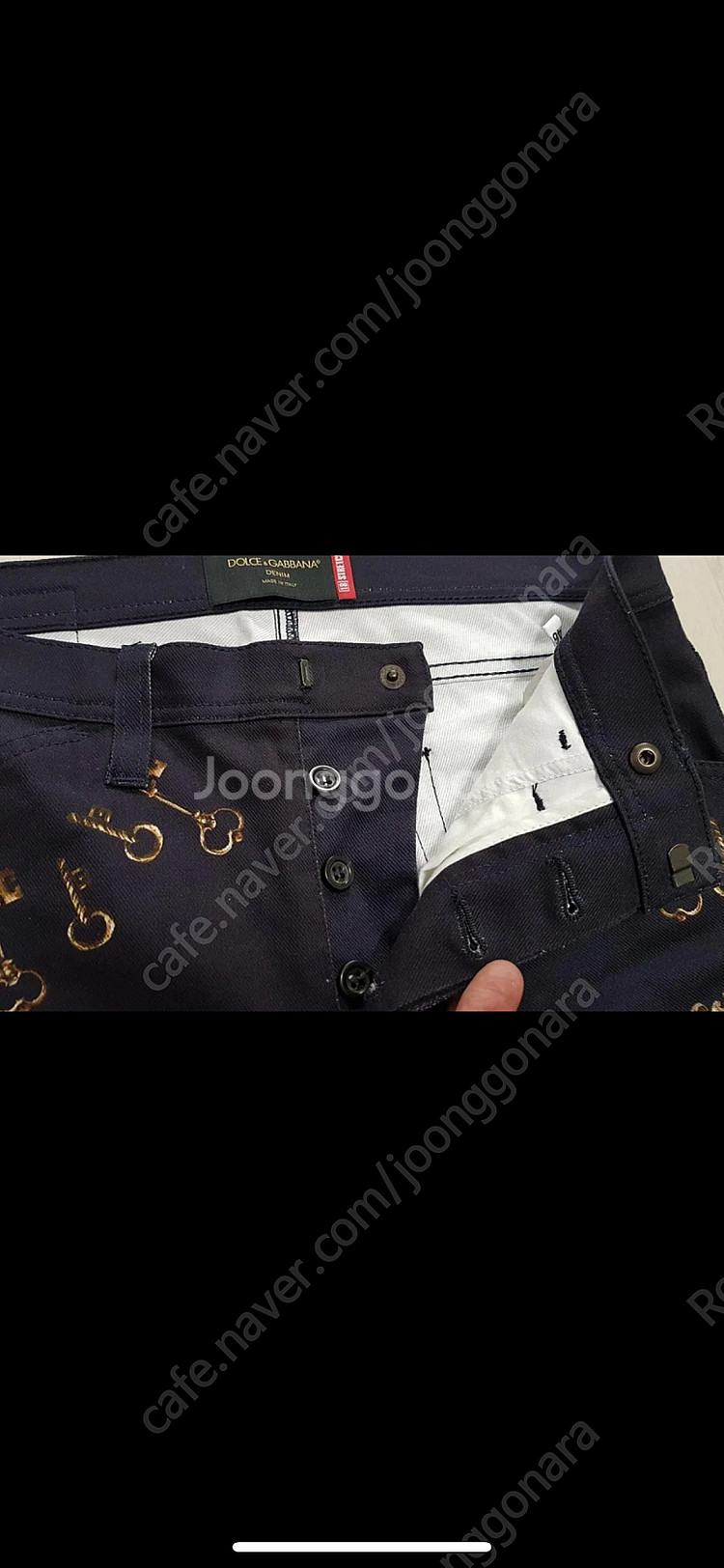 정품 초레어 돌체앤가바나 런웨이 캐슬코어팬츠--7